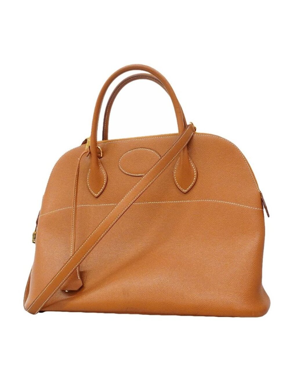 Hermes Handbag Bolide 35 Courchevel Gold 2-Way Bag